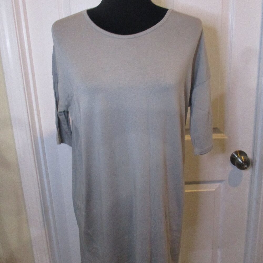 LuLaRoe Irma Solid Gray Tunic XXS NWOT